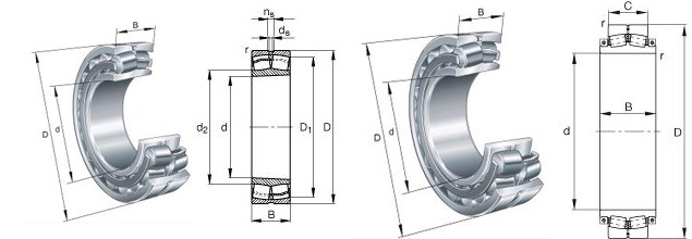 22222CCKW33 Bearing 3D